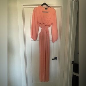 Vici Collection Coral Cut-out Maxi Dress